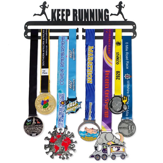 Keep Running Medal Hanger